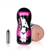 Мастурбатор-вагина Sex In A Can Vibra Vagina Tunnel - Lovetoy - в Златоусте купить с доставкой
