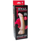 Телесная насадка REAL Standard с усиками на основании - 19 см. - LOVETOY (А-Полимер) - купить с доставкой в Златоусте