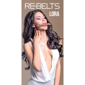 Кляп-трензель Lora с металлическими кольцами - Rebelts - купить с доставкой в Златоусте