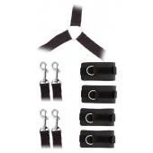 Комплект наручников и поножей LUXURIOUS BED RESTRAINT CUFF SET - Blush Novelties - купить с доставкой в Златоусте