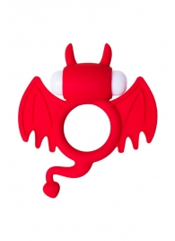 Красное эрекционное кольцо на пенис JOS COCKY DEVIL - JOS - в Златоусте купить с доставкой