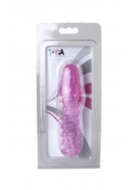 Розовая насадка с нежными шипами - 13,5 см. - Toyfa Basic - в Златоусте купить с доставкой
