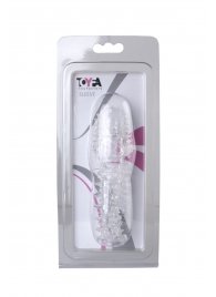 Прозрачная насадка с шишечками и шипами - 13,5 см. - Toyfa Basic - в Златоусте купить с доставкой