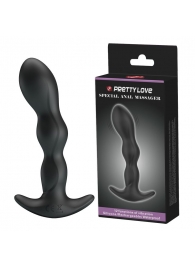 Черный анальный стимулятор простаты с вибрацией Special Anal Massager - 14,5 см. - Baile - в Златоусте купить с доставкой