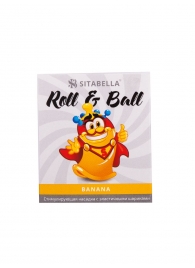 Стимулирующий презерватив-насадка Roll   Ball Banana - Sitabella - купить с доставкой в Златоусте