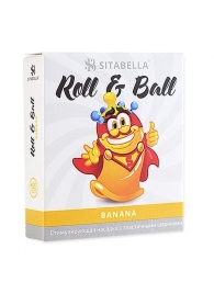 Стимулирующий презерватив-насадка Roll   Ball Banana - Sitabella - купить с доставкой в Златоусте