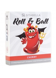 Стимулирующий презерватив-насадка Roll   Ball Cherry - Sitabella - купить с доставкой в Златоусте