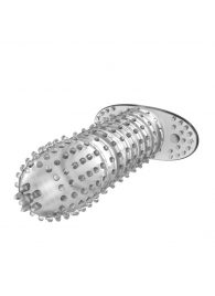 Закрытая прозрачная насадка Crystal sleeve - 12 см. - Erowoman-Eroman - в Златоусте купить с доставкой