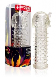 Закрытая прозрачная насадка на пенис Crystal Sleeve Faraon - 13,5 см. - Erowoman-Eroman - в Златоусте купить с доставкой