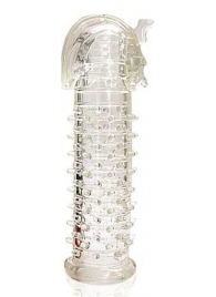 Закрытая прозрачная насадка на пенис Crystal Sleeve Faraon - 13,5 см. - Erowoman-Eroman - в Златоусте купить с доставкой