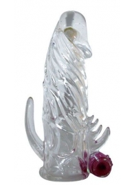 Закрытая прозрачная вибронасадка на пенис Crystal Sleeve Vibe - Erowoman-Eroman - в Златоусте купить с доставкой