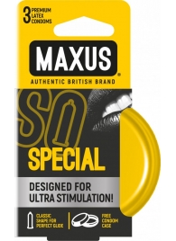 Презервативы с точками и рёбрами в железном кейсе MAXUS Special - 3 шт. - Maxus - купить с доставкой в Златоусте