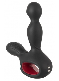 Черный вибромассажер простаты с нагревом и ротацией Prostate Plug - 14,5 см. - Orion - в Златоусте купить с доставкой