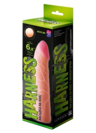 Фаллическая насадка на трусики харнесс - 17,5 см. - LOVETOY (А-Полимер) - купить с доставкой в Златоусте