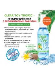 Очищающий спрей для игрушек CLEAR TOY Tropic - 100 мл. - Биоритм - купить с доставкой в Златоусте