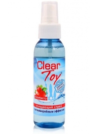 Очищающий спрей для игрушек CLEAR TOY Strawberry - 100 мл. - Биоритм - купить с доставкой в Златоусте