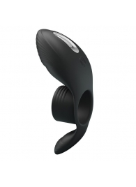 Черное кольцо на пенис с вибрацией Vibration Penis Sleeve - Baile - в Златоусте купить с доставкой