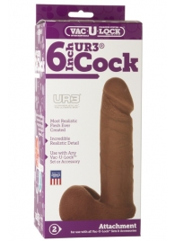 Насадка-мулат для трусиков Vac-U-Lock 6  ULTRASKYN Cock - 17,3 см. - Doc Johnson - купить с доставкой в Златоусте