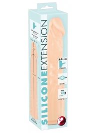 Телесная насадка-удлинитель Silicone Extension - 19 см. - Orion - в Златоусте купить с доставкой