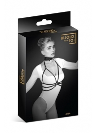 Черная упряжь на грудь Julia - Bijoux Pour Toi - купить с доставкой в Златоусте