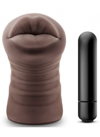 Коричневый мастурбатор-ротик Renee - Blush Novelties - в Златоусте купить с доставкой