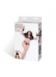 Чёрные манжеты для фиксации на кровати Bondage Bed Strap - Lux Fetish - купить с доставкой в Златоусте