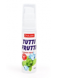 Гель-смазка Tutti-frutti со вкусом сладкой мяты - 30 гр. - Биоритм - купить с доставкой в Златоусте