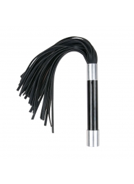 Черная плеть Easytoys Flogger With Metal Grip - 38 см. - Easy toys - купить с доставкой в Златоусте