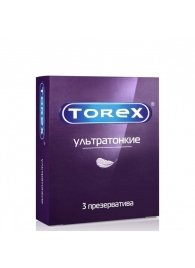 Презервативы Torex  Ультратонкие  - 3 шт. - Torex - купить с доставкой в Златоусте