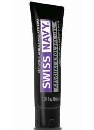 Возбуждающий гель-лубрикант на водной основе Sensual Arousal Lubricant - 10 мл. - Swiss navy - купить с доставкой в Златоусте
