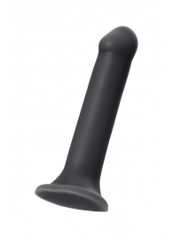 Черный фаллос на присоске Silicone Bendable Dildo XL - 20 см. - Strap-on-me - купить с доставкой в Златоусте