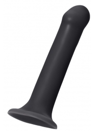 Черный фаллос на присоске Silicone Bendable Dildo XL - 20 см. - Strap-on-me - купить с доставкой в Златоусте