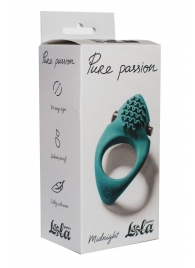 Зеленое эрекционное виброкольцо Pure Passion Midnight - Lola Games - в Златоусте купить с доставкой