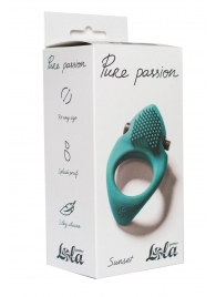 Зеленое эрекционное виброкольцо Pure Passion Sunset - Lola Games - в Златоусте купить с доставкой