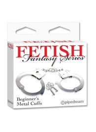 Металлические наручники Beginner s Metal Cuffs - Pipedream - купить с доставкой в Златоусте
