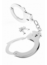 Металлические серебристые наручники Designer Metal Handcuffs - Pipedream - купить с доставкой в Златоусте