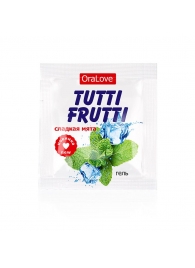 Пробник гель-смазки Tutti-frutti со вкусом мяты - 4 гр. - Биоритм - купить с доставкой в Златоусте