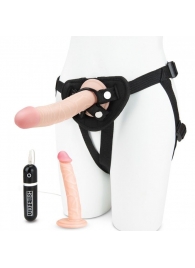 Регулируемые трусики с 2 насадками - 16 и 15 см. - Lux Fetish - купить с доставкой в Златоусте