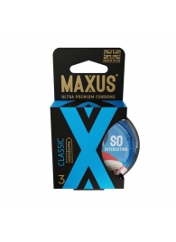 Классические презервативы в пластиковом кейсе MAXUS Classic - 3 шт. - Maxus - купить с доставкой в Златоусте