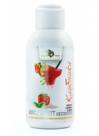 Интимный гель-смазка JUICY FRUIT с ароматом клубники - 100 мл. - БиоМед - купить с доставкой в Златоусте