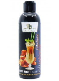 Интимный гель-смазка JUICY FRUIT с ароматом солёной карамели - 200 мл. - БиоМед - купить с доставкой в Златоусте