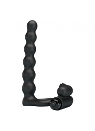 Черная насадка для двойной стимуляции Hercules Penis Sheath III - 15,3 см. - Baile - купить с доставкой в Златоусте