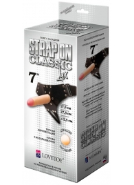 Пояс-трусики с насадкой Classic lux-Duke - 17,5 см. - LOVETOY (А-Полимер) - купить с доставкой в Златоусте