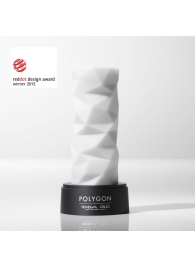 Белый 3D мастурбатор POLYGON - Tenga - в Златоусте купить с доставкой