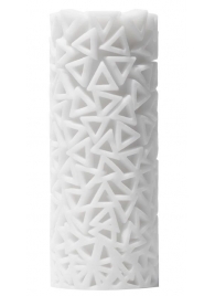 Белый 3D мастурбатор PILE - Tenga - в Златоусте купить с доставкой