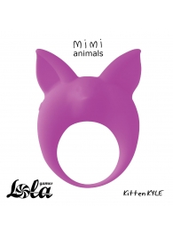 Фиолетовое эрекционное кольцо Kitten Kyle - Lola Games - в Златоусте купить с доставкой