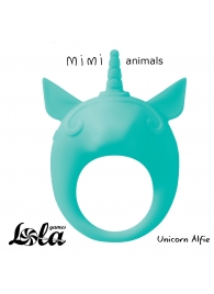 Зеленое эрекционное кольцо Unicorn Alfie - Lola Games - в Златоусте купить с доставкой