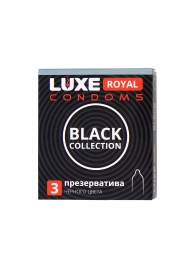 Черные презервативы LUXE Royal Black Collection - 3 шт. - Luxe - купить с доставкой в Златоусте