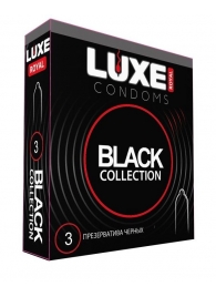 Черные презервативы LUXE Royal Black Collection - 3 шт. - Luxe - купить с доставкой в Златоусте