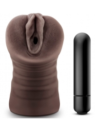 Коричневый мастурбатор-вагина Hot Chocolate Brianna - Blush Novelties - в Златоусте купить с доставкой